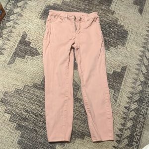 TALBOTS flawless petite size 2 slim ankle pink jeans new ish barely worn